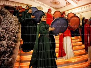 نوای دف در میلاد امام رضا(ع)